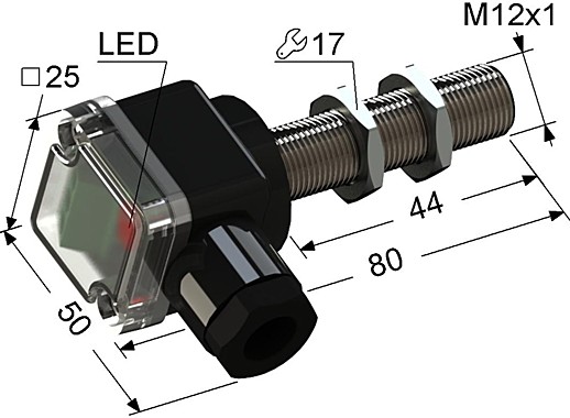 Индуктивный датчик Мега-К PS2-12M80-6B41-B