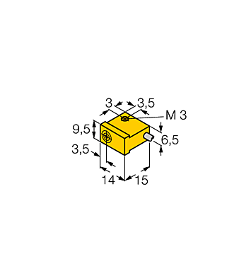 Индуктивный датчик TURCK NI2-Q9.5-AP6/S34