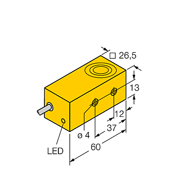 Индуктивный датчик TURCK BI10S-Q26-AD4X/S34