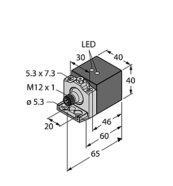 Индуктивный датчик TURCK BI20U-CA40-AP6X2-H1141/S1590 W/BS2.1
