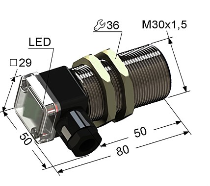 Индуктивный датчик Мега-К VB2-30M80-10B11-B