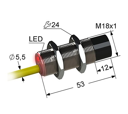 Индуктивный датчик Мега-К VB2-18M53-8N11-K
