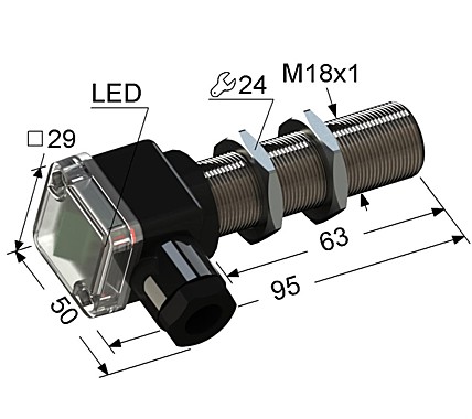Индуктивный датчик Мега-К VB2-18M95-5B72-B