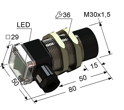 Индуктивный датчик Мега-К VB2-30M80-15N11-B