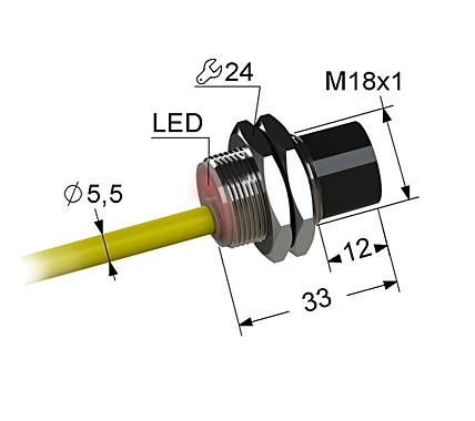 Индуктивный датчик Мега-К PS2-18M33-12N21-K