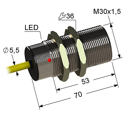 Индуктивный датчик Мега-К VB2-30M70-10B72-K