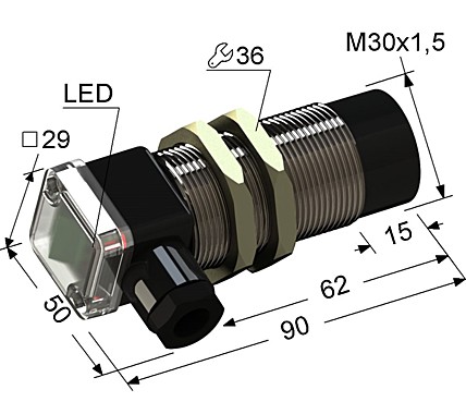 Индуктивный датчик Мега-К VB2-30M90-15N72-B