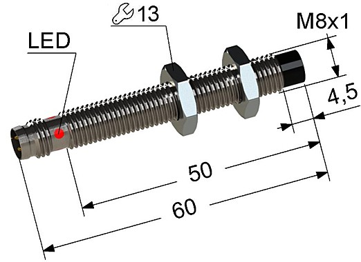 Индуктивный датчик Мега-К PS2-08M60-6N11-C3