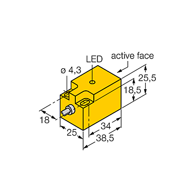 Индуктивный датчик TURCK NI10-Q25-AN6X