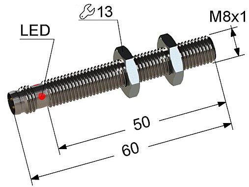 Индуктивный датчик Мега-К PS2-08M60-4B11-C3