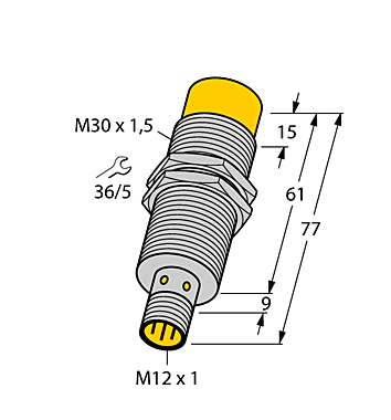 Индуктивный датчик TURCK NI15-M30E-LIU-H1141
