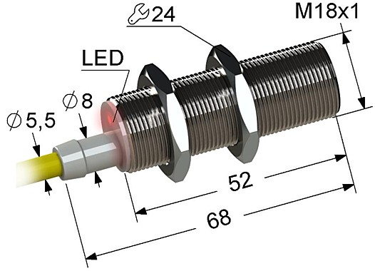 Индуктивный датчик Мега-К PS2-18M68-8B51-Z