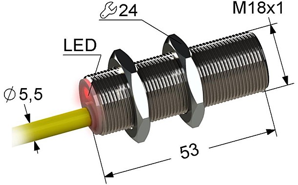 Индуктивный датчик Мега-К PS2-18M53-8B11-K