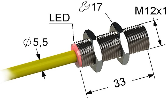 Индуктивный датчик Мега-К PS2-12M33-4B41-K