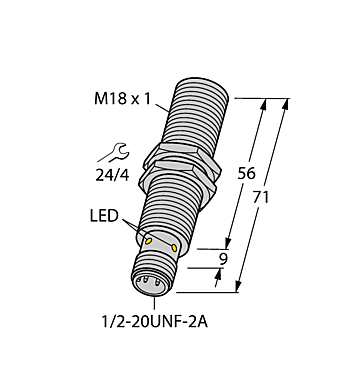 Индуктивный датчик TURCK BI5U-G18-ADZ30X2-B3331