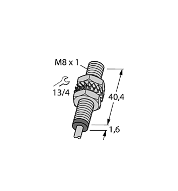 Индуктивный датчик TURCK BI1.5-EG08-LU