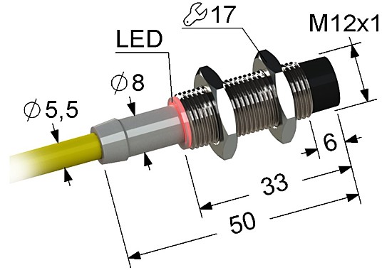 Индуктивный датчик Мега-К PS2-12M50-4N11-Z