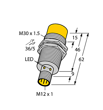 Индуктивный датчик TURCK NI20-M30-AP6X-H1141
