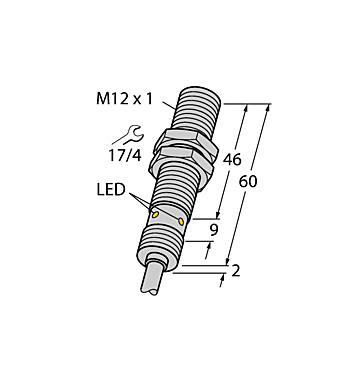 Индуктивный датчик TURCK BI4U-EM12EWD-VP6X