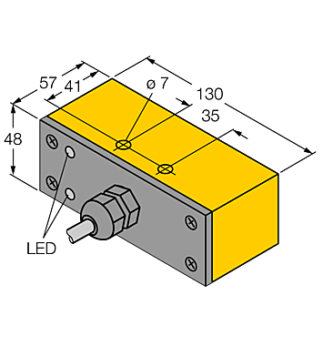 Индуктивный датчик TURCK NI30-Q130-VN4X2