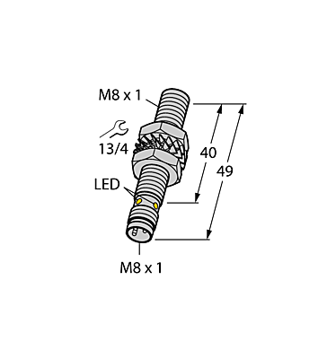Индуктивный датчик TURCK BI2-EG08-AN6X-V1131