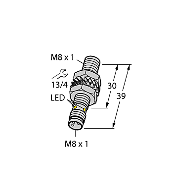 Индуктивный датчик TURCK BI3U-EM08-AP6X-V1131