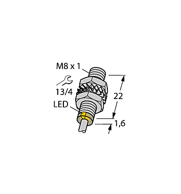 Индуктивный датчик TURCK BI1.5-EG08K-AP6X