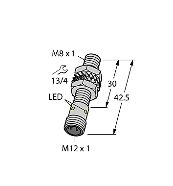 Индуктивный датчик TURCK BI3U-EMT08-AP6X-H1341