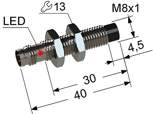 Индуктивный датчик Мега-К PS2-08M40-5N11-C3