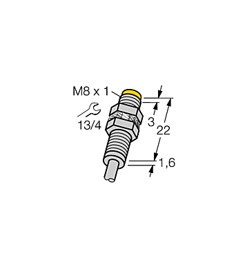 Индуктивный датчик TURCK NI3-EG08K-Y1