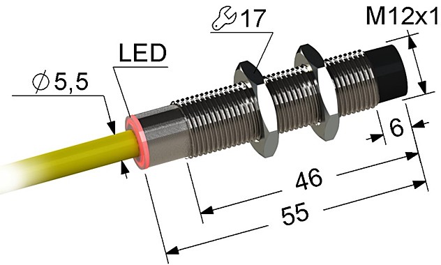 Индуктивный датчик Мега-К PS2-12M55-8N31-K