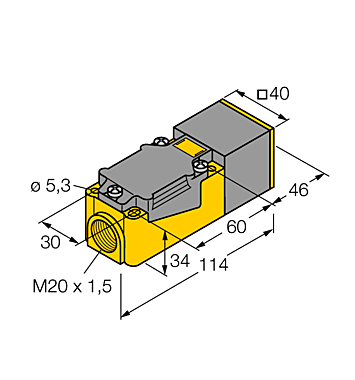 Индуктивный датчик TURCK NI25-CP40-LIU