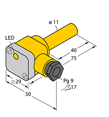 Индуктивный датчик TURCK NI5-K11SK-AP6X