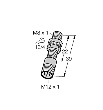 Индуктивный датчик TURCK BI1.5-EG08K-Y1-H1341
