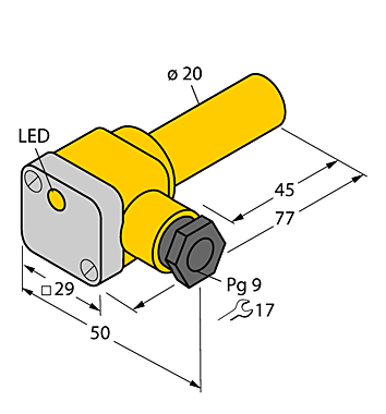 Индуктивный датчик TURCK NI10-K20SK-AZ3X