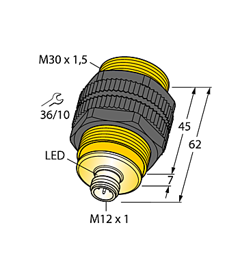 Индуктивный датчик TURCK BI10U-S30-VP6X-H1141