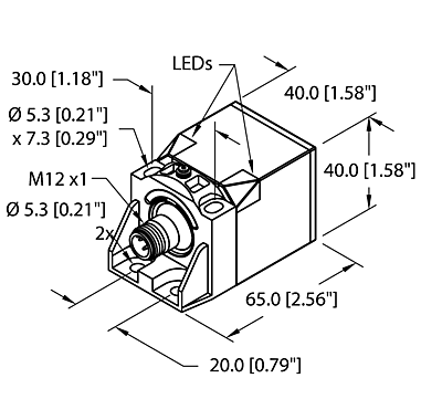 Индуктивный датчик TURCK NI25U-CK40-AN6X2-H1141