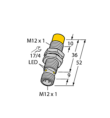 Индуктивный датчик TURCK NI8-M12-VN6X-H1141
