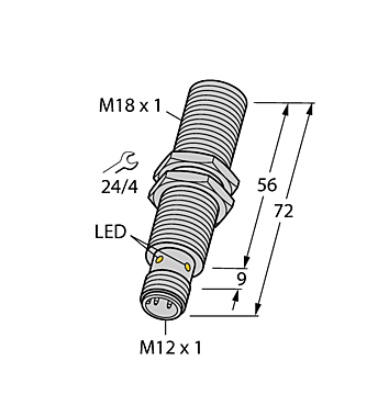 Индуктивный датчик TURCK BI8-M18E-VN6X-H1141