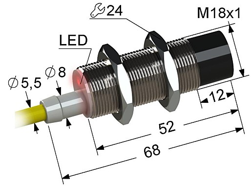 Индуктивный датчик Мега-К PS2-18M68-12N31-Z