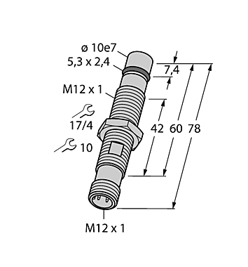 Индуктивный датчик TURCK BID1.5-G120-AP6-H1141