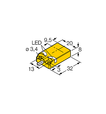 Индуктивный датчик TURCK NI10U-QP08-AP6X2