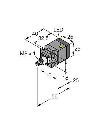 Индуктивный датчик TURCK BI10U-CA25-AP6X2-V1131