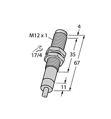 Индуктивный датчик TURCK NI4-EM12D-AP6/S120