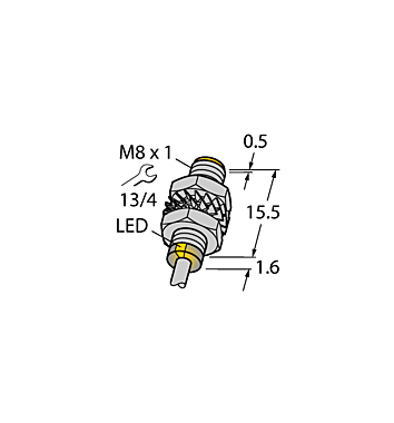 Индуктивный датчик TURCK BI3-M08KK-AN6X