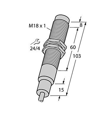 Индуктивный датчик TURCK NI8-EM18-AP6/S907
