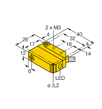 Индуктивный датчик TURCK BI5U-Q12-AN6X2