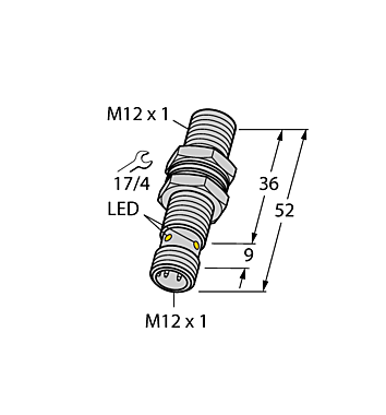 Индуктивный датчик TURCK BI4U-MT12-AN6X-H1141