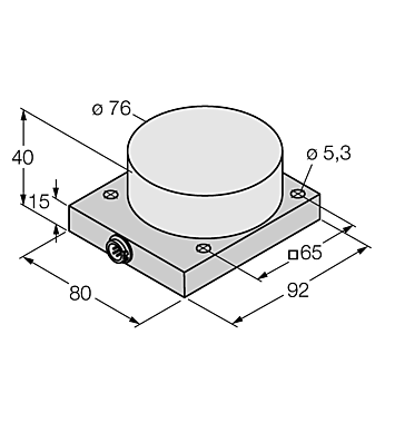 Индуктивный датчик TURCK NI40-CQ80-L1131/S1102