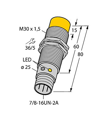 Индуктивный датчик TURCK NI20U-G30-ADZ30X2-B1131